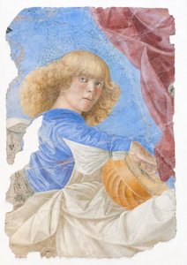 Müzik yapan melekler, 1480 civarı (fresk) by Melozzo da Forli