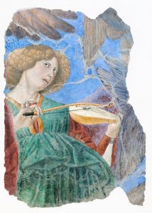 Müzik yapan melekler, 1480 civarı (fresk)
