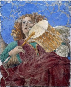 Melek müzik yapıyor. 1480 civarında