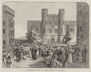 Londra Kulesi'nde Bir Bahçe Partisi by Melton Prior