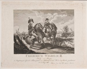 Prusya Kralı II. Frederik Wilhelm ve Mareşal Möllendorf