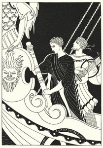 Orpheus hızla uzaklaştı (renkli taş)