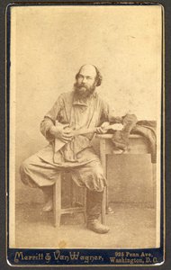 Balalayka ile Kimliği belirsiz Adam Portresi, 1886 ve 1895 Arası. by Merritt and Van Wagner