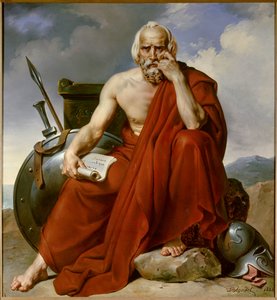 Lycurgue (Lykourgos) portresi Spartalı yasa koyucu. Merry Joseph Blondel (1781-1853) tarafından yapılan tablo