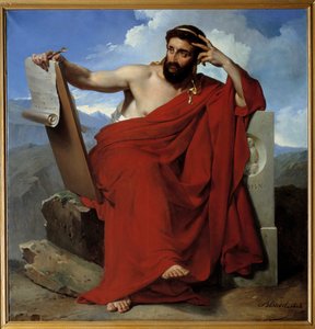 Solon Kanun koyucu ve Atina Şairinin Portresi (yaklaşık 640-yaklaşık 588 M.Ö.) Tablo Merry Joseph Blondel (1781-1853) 1828 Amiens, Musee de Picardie - Atinalı şair ve yasa koyucu Solon