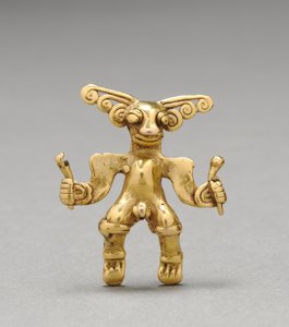 Heykelcik Kolye, c. 1000-1550 (dökme altın)