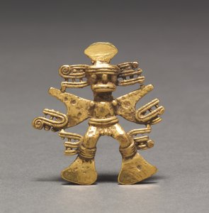 Heykelcik Kolye, c. 700-1550 (döküm ve dövülmüş altın)