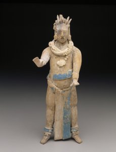 Heykelcik: Daimi Adam, Geç Klasik Dönem, MS 650-900 (seramik ve boya)
