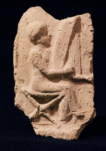ಹಾರ್ಪ್ ವಾದಕ, 1830-1600 BC ಟರ್ಕ್ by Mesopotamian