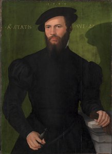 27 yaşında bir beyefendinin portresi by Mesteren fra 1540