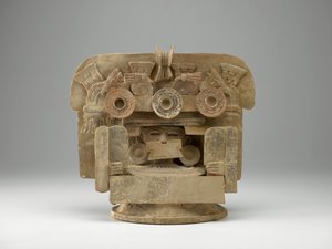Incensario, c.200-600 (pişmiş toprak ve boya) by Mexican School