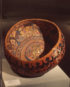 Jicapestle (boyalı su kabağı) by Mexican School