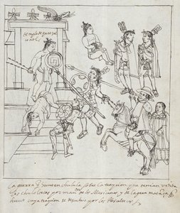 Ms Hunter 242 f.256r Evanjelik Savaş, Historia de Tlaxcala