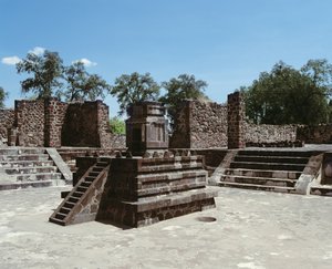 Atetelco Sarayı by Mexican School