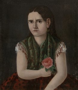 Bir Kadının Portresi, 1880 dolayları by Mexican School