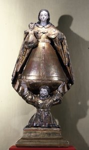 Aziz Francis, Madonna ve Çocuğu ayakta tutuyor (boyalı ahşap)