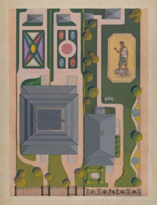 Ward ve Yeşil Bahçeler, c. 1936. by Meyer Goldbaum