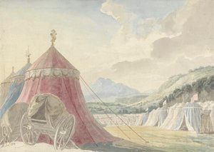 Haymarket Tiyatrosu için Tasarım: Genç Colman'ın yazdığı "The Battle of Hexham"