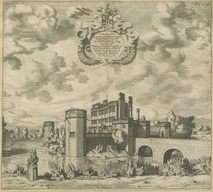Caverswall Kalesi: bakır levha gravür, nd [1653-1686] (baskı) by Michael Burghers