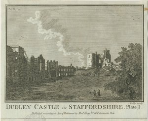 Dudley Castle: bakır levha gravürü, nd [1653-1686] by Michael Burghers