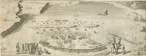 High Offley - Shebben Pool: gravür, nd [1653-1686] (baskı) by Michael Burghers