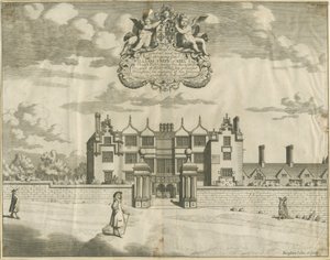 Keele Hall: bakır levha gravürü, nd [1653-1686] by Michael Burghers