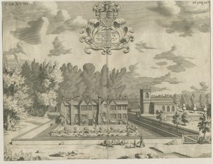 Okeover Salonu: gravür, nd [1653 - 1686] by Michael Burghers