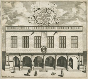 Stafford - Shire Hall: bakır levha gravürü, nd [1686] by Michael Burghers