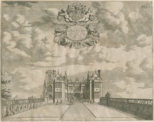 Trentham Hall: gravür, nd [1686] by Michael Burghers