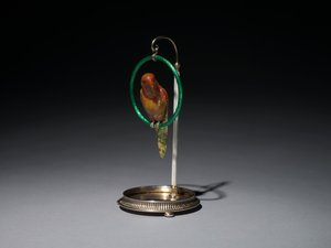 Parrot on a Perch (Papağan), Peter Carl Fabergé firması (1846-1920)