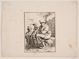 Yaşlı bir adam ve iki genç