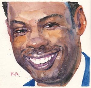 Chris Rock (suluboya) by Michael Frith