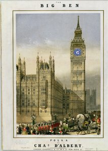 Big Ben Polka, müzik cover barı. Hanhart tarafından, c.1862