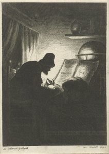 Mum ışığında yazan adam by Michael Heylbroeck