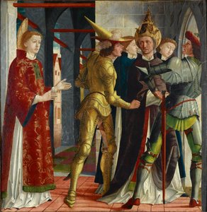 Papa Sixtus II, St. Laurentius by Michael Pacher