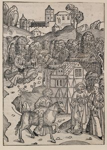 İyi Samiriyeli benzetmesinin ikinci kısmı, c1491 by Michael Wolgemut