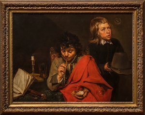 Baloncuk Üfleyen Çocuklar by Michaelina Wautier