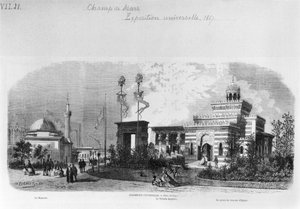 Paris'teki Champ-de-Mars'taki Evrensel Serginin Dış ve Doğu Bölümleri, Haziran 1867
