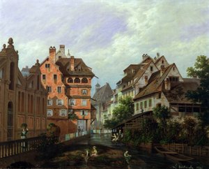 Rue des Tanneurs, Colmar, 1875  by Michel Hertrich
