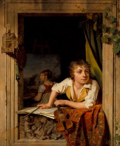 Resim ve Müzik (Sanatçının Oğlu Portresi), 1800
