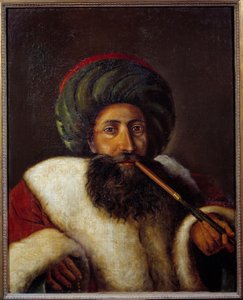 El Sayed Khalil Bekry (Elbekri), Şeyh ve Kahire Büyük Divanı üyesi portresi. Michele Rigo