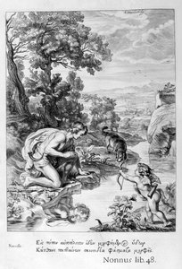 Kendi yansımasına aşık olan Narcissus, 1655