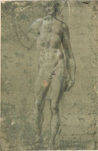Bacchus (rekto); Mimari Eskizler (versi) by Michelangelo Buonarroti