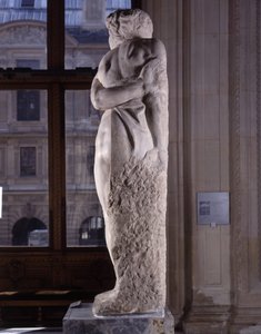 Asi Köle olarak bilinen Esir by Michelangelo Buonarroti