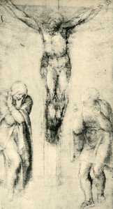 Bakire ve Aziz John arasındaki Haç Üzerindeki İsa, c1560-1564, 1943. by Michelangelo Buonarroti