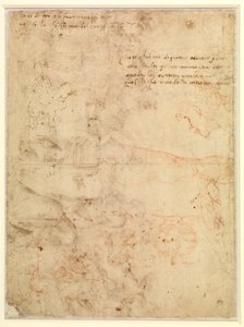 Şekil çalışması by Michelangelo Buonarroti