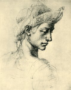 İdeal Kafa, 1520-1525, 1943. by Michelangelo Buonarroti