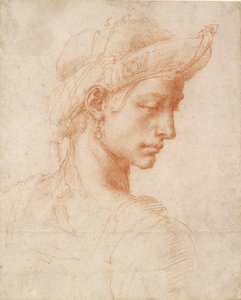 İdeal Kafa, 15. yüzyılın sonu ile 16. yüzyılın başları by Michelangelo Buonarroti