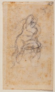 Sistine Şapeli için Nü Çalışması by Michelangelo Buonarroti