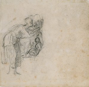 Eskiz Defterinden Sayfa: Siyahlı Bir Kadın, c1490-1560 by Michelangelo Buonarroti